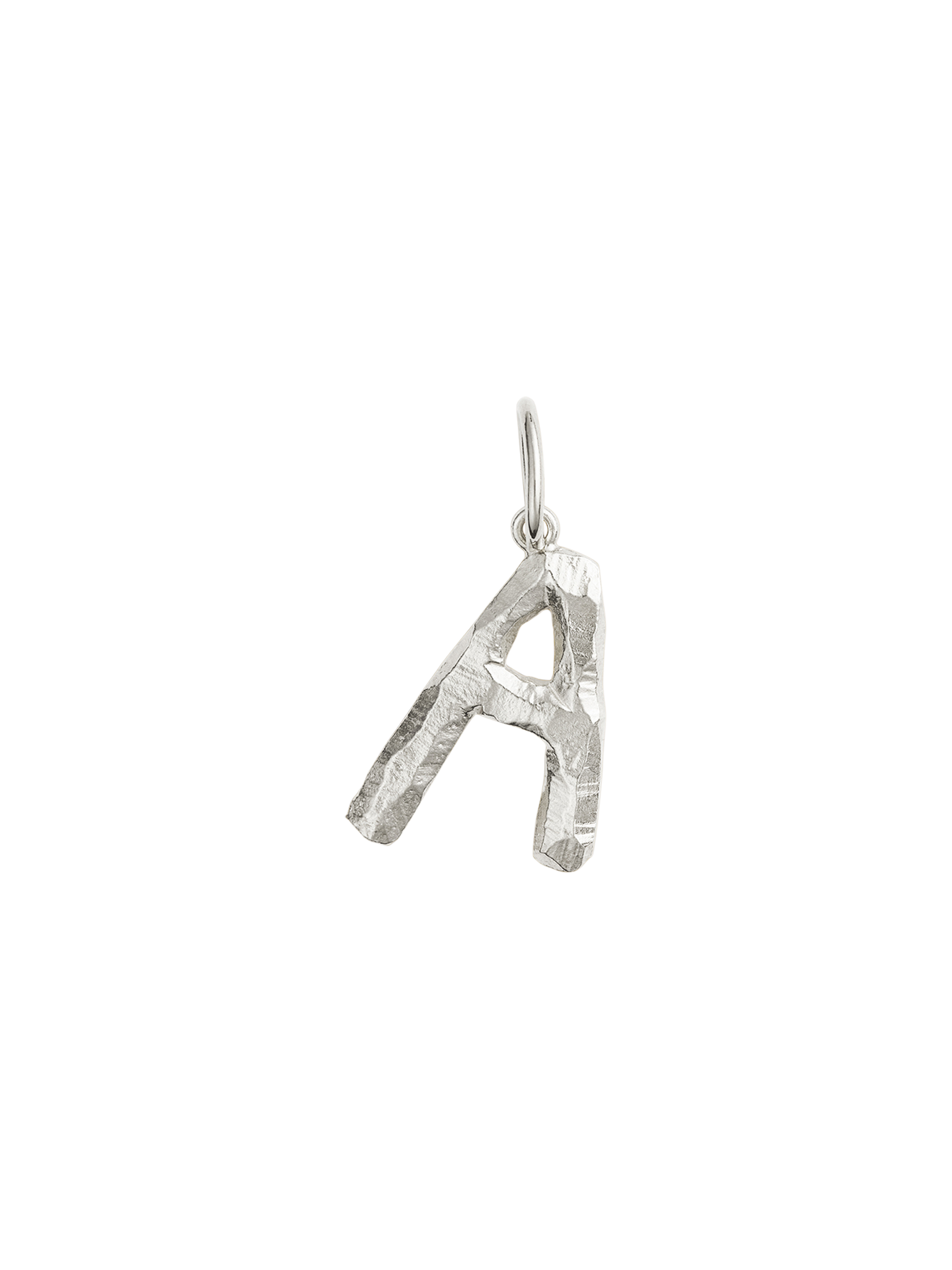 Small Alfa pendant letter a in silver